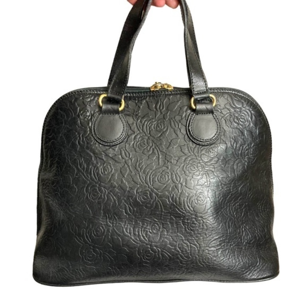 Valentino garavani RARE vintage embossed dome satchel bag - Picture 7 of 14